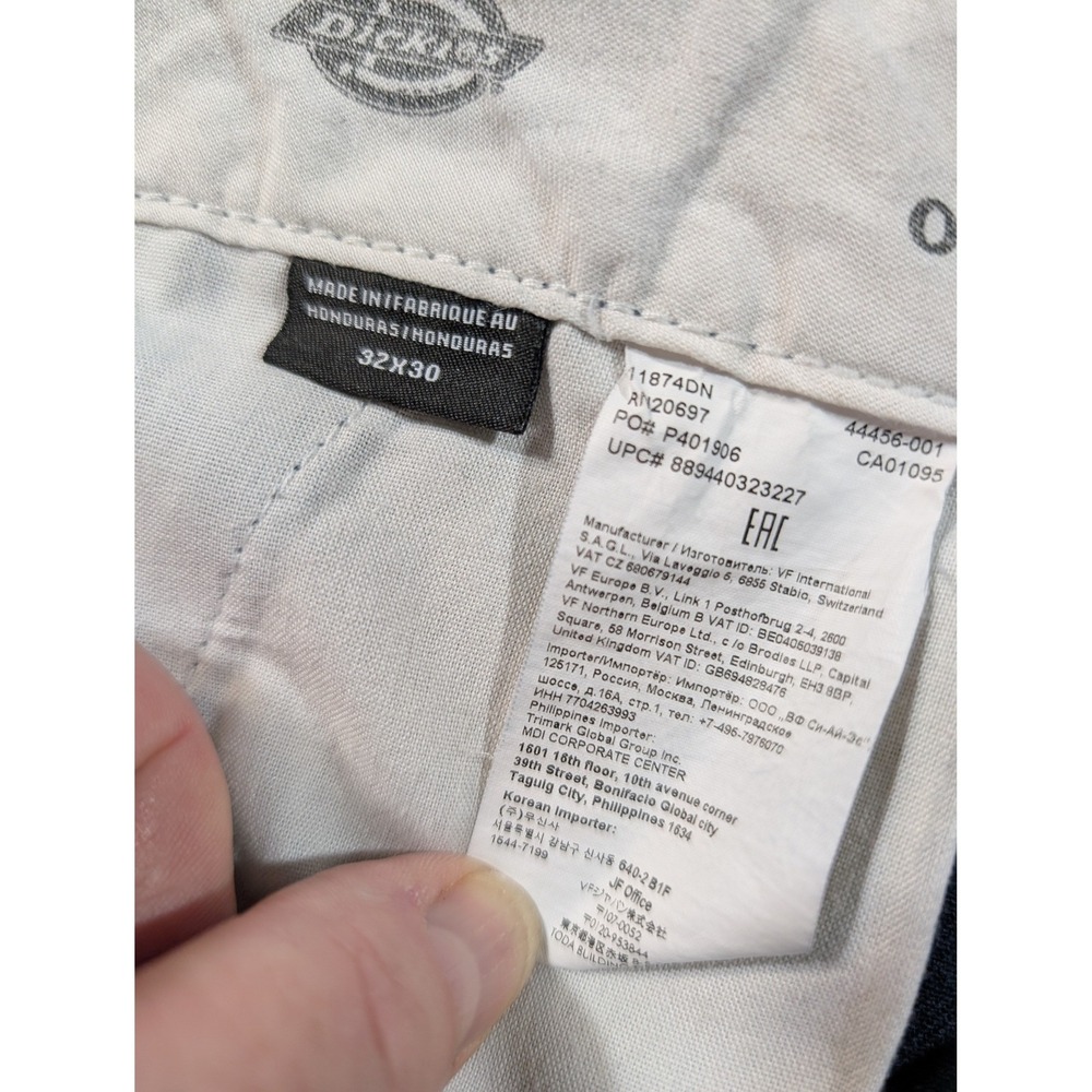 Dickies 874 Flex Original Fit Work Pants Mens 32x30 Dark Navy Blue 11874DN - Picture 5 of 9